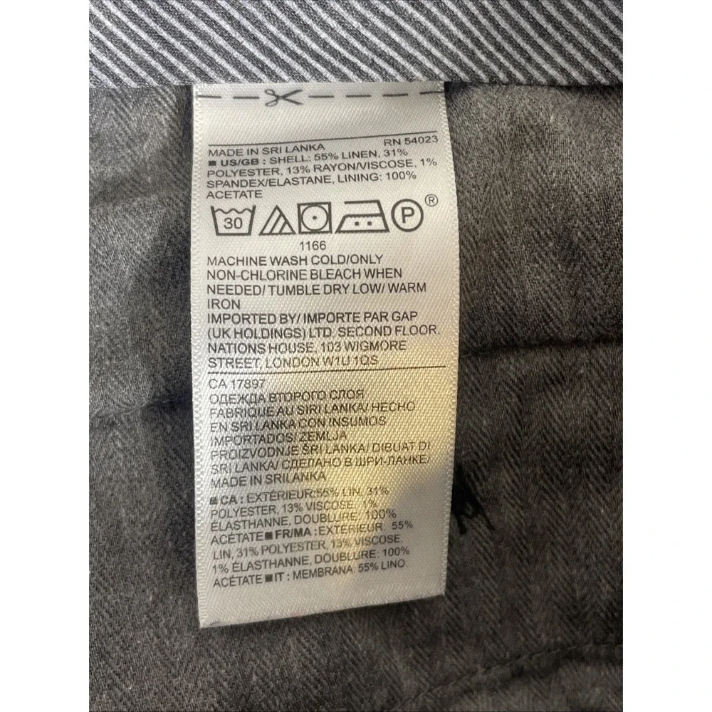Banana Republic Slim Fit‎ Stretch Pants Mens Size 34x32 Linen Office Career